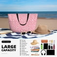 thumbnail image 5 of Wukai Love Print Zipper Bag,large Beach Tote Bag,Waterproof Sandproof Bag,Grocery and Picnic Tote Travel Bag, 5 of 5