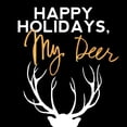 thumbnail image 2 of Biscardi, Nicholas 26x26 Black Ornate Wood Framed with Double Matting Museum Art Print Titled - Happy Holidays My Deer, 2 of 4