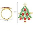 thumbnail image 2 of Christmas set of 6 Reusable Napkin Holder for Gift Wedding Holiday Party Dinner, 2 of 5