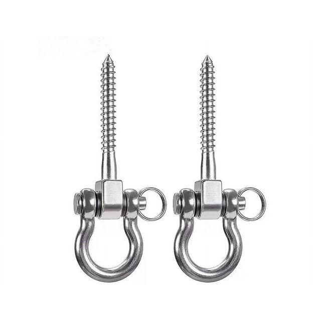 Soporte de tornillo de acero inoxidable 304 antioxidante permanente, colgador de columpio resistente con capacidad de 800 kg, hamaca de yoga para patio de juegos interior y exterior, bolsa