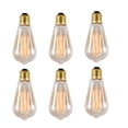 thumbnail image 4 of 6 bombillas ST64 estilo retro vintage, bombillas de filamento E27 de 40 W para decoración del hogar, 4 of 13