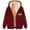 D-Wine, variant on LEBONYARD Women's Trendy Plus Size Zipper Fuzzy Drawstring Hoodie Thicken Fleece Liner Comfy Solid Colored Long Sleeve Casual Loose Warm Jacket Coat