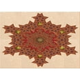thumbnail image 1 of Ahgly Company Machine Washable Indoor Rectangle Transitional Mahogany Brown Area Rugs, 6' x 9', 1 of 7
