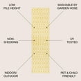 thumbnail image 3 of JONATHAN Y SANTA MONICA 2 x 10 Runner Rug, Ourika Moroccan Geometric Textured Weave - Yellow/Cream, SMB108G-210, 3 of 9