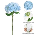 thumbnail image 3 of Ejiaya 5pcs Fake Blue Flowers Artificial Silk Hydrangea Flowers Bouquets Faux Hydrangea Stems for Home Table Centerpieces Wedding Party Decoration (Blue), 3 of 5
