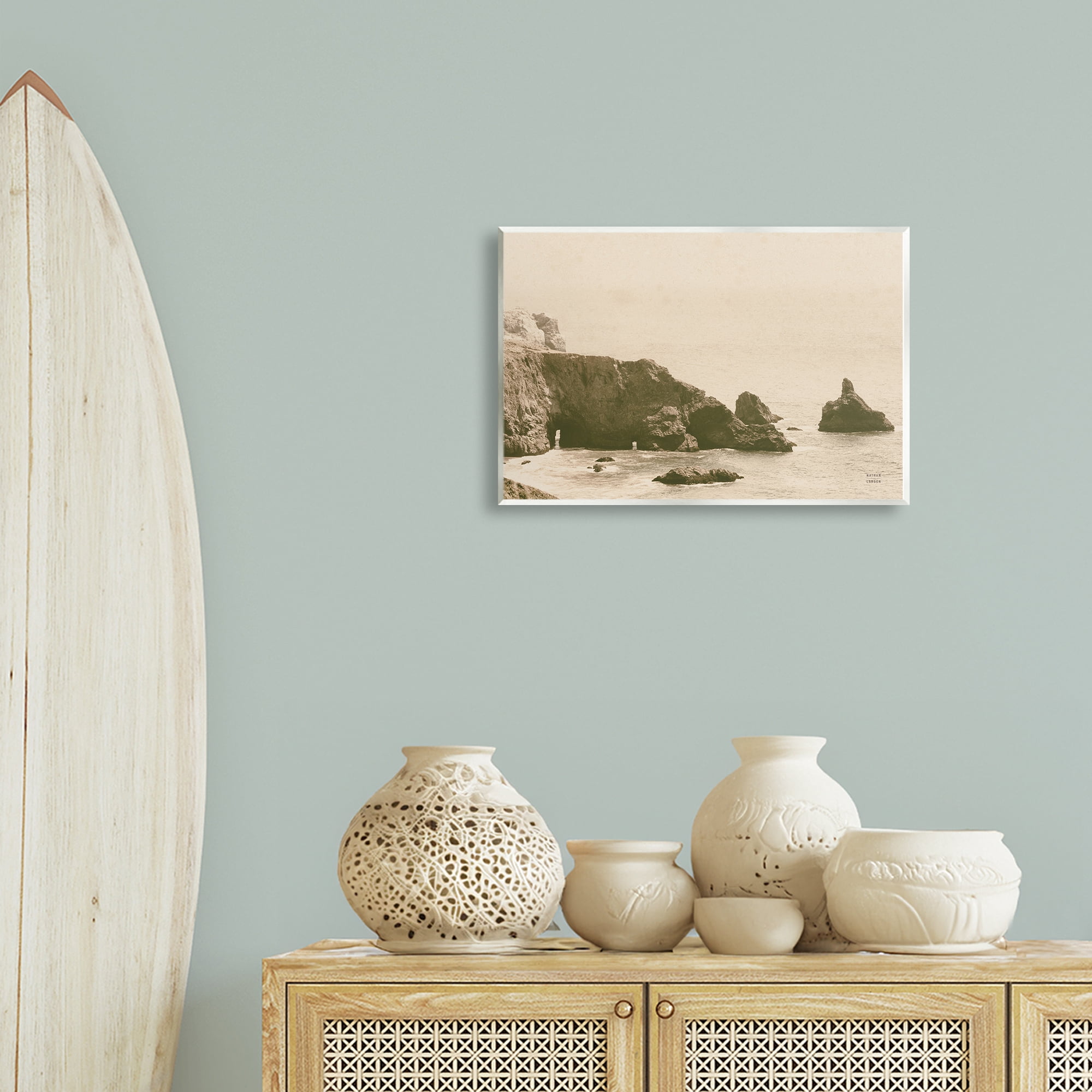 Stupell Industries Passing Through Cove Coastal Photography Unframed Art Print Wall Art, 19 x 13