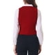 thumbnail image 3 of CHALECO DE VELVET INSPIRADOR CHIC PARA MUJER, SIN MANGAS, ESTILO RETRO, BLAZER STEAMPUNK, VESTIDO ELEGANTE, COLOR ROJO, 3 of 5