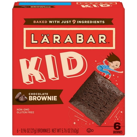 (4 Pack) Larabar Kid Chocolate Brownie Bars 5 ct Box, 5.76