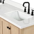 thumbnail image 7 of ARIEL Cambridge 72 Inch Double Rectangle Sink Bathroom Vanity With Carrara White Quartz Countertop 1.5 Inch Edge In Oak, 7 of 7