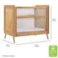 thumbnail image 3 of BreathableBaby 2-in-1 Breathable Mesh Mini Crib with Mattress, Beech, Greenguard Gold Certified, 3 of 6