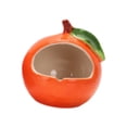 thumbnail image 4 of Forma de fruta de la casa de hámster, lindo baño de criatura, cueva, nido, jaula de cabaña, escondite de animales pequeños para gerbils enanos hamste Naranja, 4 of 8