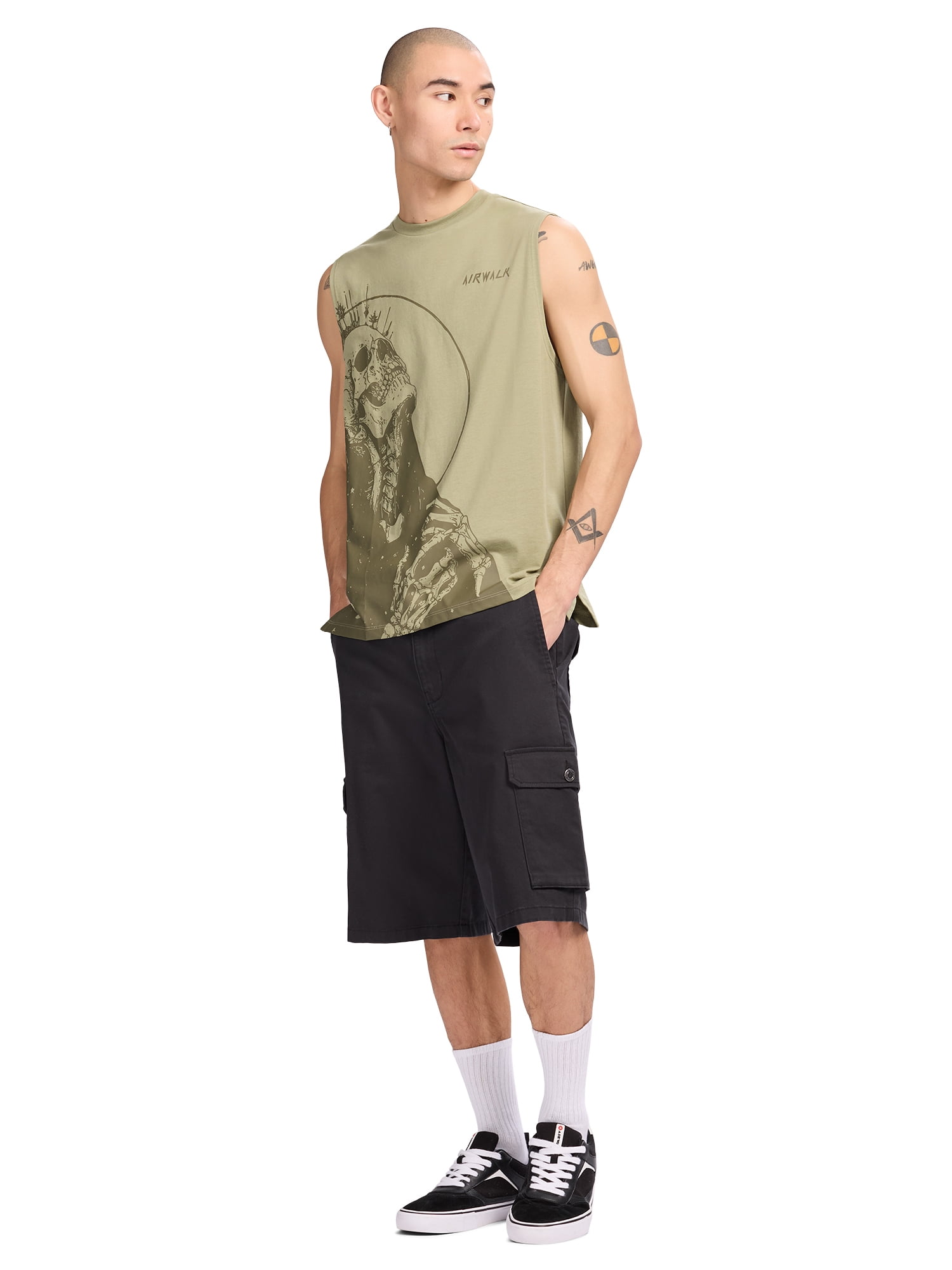 Airwalk Men's and Big Men's Short Sleeve Muscle T-Shirt, Sizes XS- 3XL