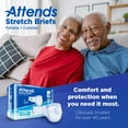 thumbnail image 3 of Attends Stretch Adult Incontinence Brief M Heavy Absorbency Contoured, DDSMR, Severe, 96 Ct, 3 of 9