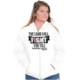 thumbnail image 4 of Breast Cancer Lord Will Fight For You Zip Hoodie Sweatshirt Women Brisco Brands S, 4 of 6
