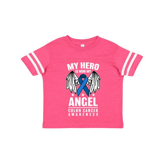 Inktastic My Hero is Now My Angel Colon Cancer Awareness Boys or Girls Toddler T-Shirt