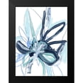 thumbnail image 2 of Vess, June Erica 19x24 Black Modern Framed Museum Art Print Titled - Blue Floral Burst I, 2 of 5