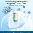 thumbnail image 5 of YUNCHI Replacement Toothbrush Heads 10 Pack Compatible with Bitvae Daily D2 Rechargeable Toothbrush, for D2 Toothbrush Heads Refills, White, 5 of 7