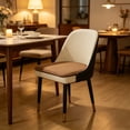 thumbnail image 6 of FEOLGEHLY 16.54x15.75in U-Shaped Linen Dining Chair Cushion, Thick Non Slip Horseshoe Seat Pad for Home Kitchen Office, Coffee, 6 of 6
