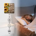 thumbnail image 4 of 10 Inch Wall Clock Battery Operated Silent Clock Decorative for Office, Kitchen, Outdoor, Living Room，Old Wooden Background with Sunflowers Beautiful Drawing, 4 of 4