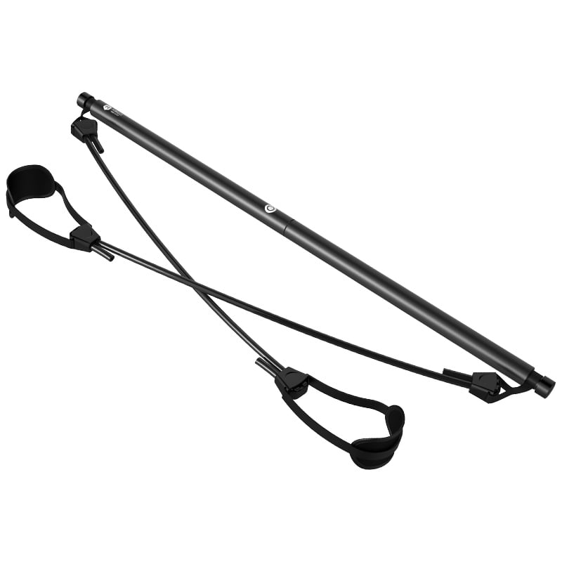 Portable Pilates Bar Kit W/Resistance Band Adjustable Gym Toning Exercise Stick