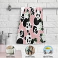 thumbnail image 5 of SKYSONIC 2 Pack Panda Eucalyptus Hand Towels, Ultra Soft and Absorbent, Cute Animals Decorative Fingertip Towel for Home, Bathroom, Kitchen, 28.3"x14.4", 5 of 5