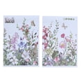 thumbnail image 1 of pegatinas de pared autoadhesivas con diseño de flores y plantas para fondo de sala de estar y TV, 1 of 14