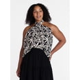 thumbnail image 2 of Time and Tru Women's Print Halter Top, Sizes XS-XXXL, 2 of 6