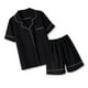 thumbnail image 1 of Ropa de dormir de manga corta, Conjunto de pijama para mujer Conjunto de pijama de dos piezas para mujer Valor inmejorable, 1 of 12