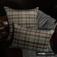 thumbnail image 2 of Winter Plaid Lumbar Pillow Cover, 12" x 16" Gray Velvet Pillowcase, Modern Plaid Farmhouse Buffalo Check Oblong Pillow Cover For Sofa Couch, Hotels, Living Room, Bed Room - Plaidflow Gray, 2 of 9