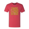 thumbnail image 2 of Straight Outta San Francisco SF Fan | Fantasy Football | Mens Sports Premium Tri Blend T-Shirt, Vintage Red, 2XL, 2 of 4