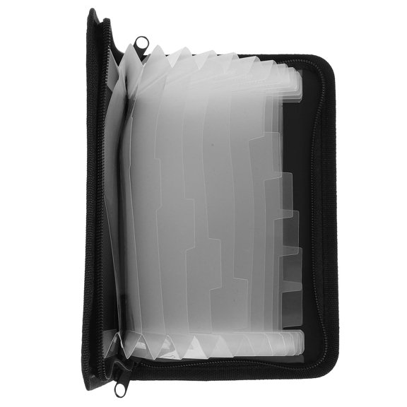 Masteelf Mini Accordion File Organizer Multi-Layer Document Storage With Zipper Document Storage Important Document Holder Receipt Holder Organizer