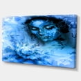 thumbnail image 2 of Young Woman With Closed Eyes - Portrait Canvas Art Print, 2 of 3