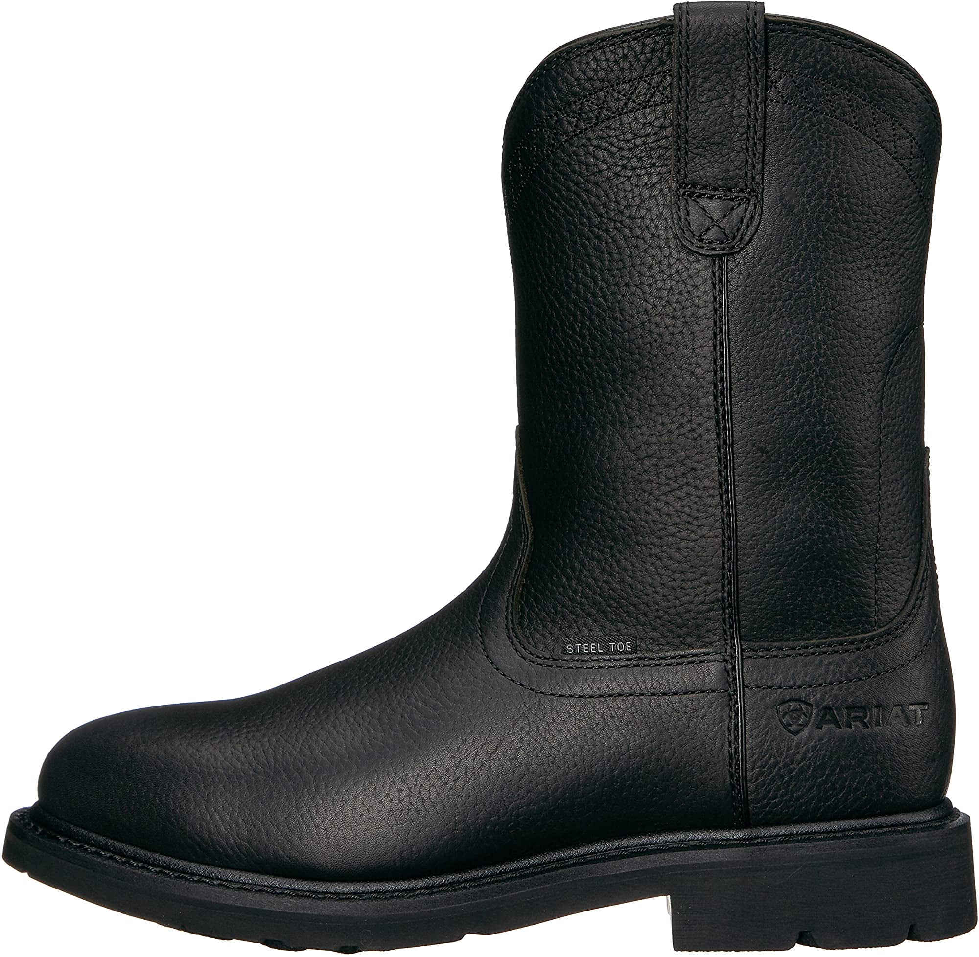 ariat work boots steel toe black