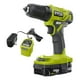 thumbnail image 3 of Kit de taladro/destornillador RYOBI ONE+ de 18 V inalámbrico de 3/8 pulgadas con 1,5 Ah, 3 of 3