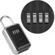 thumbnail image 5 of Candado de alta seguridad con llave de gran capacidad y combinación de 4 dígitos para colgar., 5 of 5