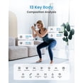 thumbnail image 3 of TEMOGU-Body Fat Scale Smart BMI Scale Digital Bathroom Wireless Weight Scale, Elis 1 Body Measurements with Smartphone App sync with Bluetooth (Red Gradient, 11"/280mm), 3 of 4