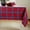 Cinnamon, variant on Solino Home Blue Linen Tablecloth 52 x 52 Inch - 100% Pure Linen Summer Madras Plaid Tablecloth - Handcrafted and Machine Washable Table Throw for Winter