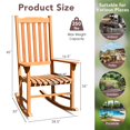 thumbnail image 2 of Outdoor Rocking Chair Single Rocker for Patio Deck, 2 of 8