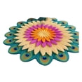 thumbnail image 2 of 24 Inch Diameter Peacock Pattern 3D Visual Entryway Rug, Non Slip Bath Mat for Shower, Quick Dry Bath Mat, Super Absorbent Bath Mat, Decorative Non-Slip Mat for Front Porch,, 2 of 7