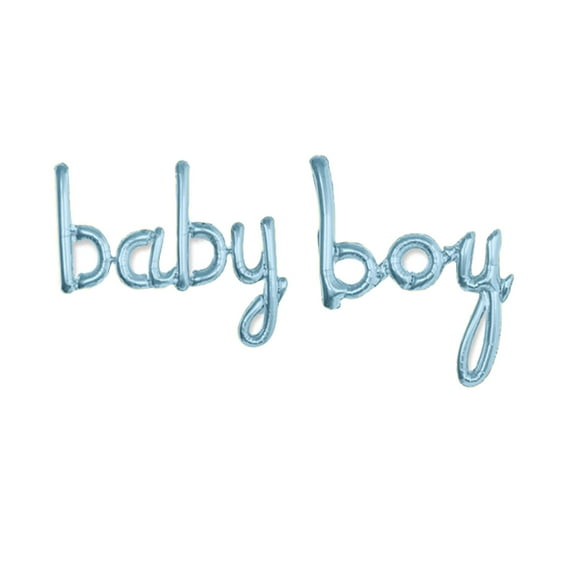 Air-Filled Lowercase Letter 'baby boy' Backdrop Balloon Banner