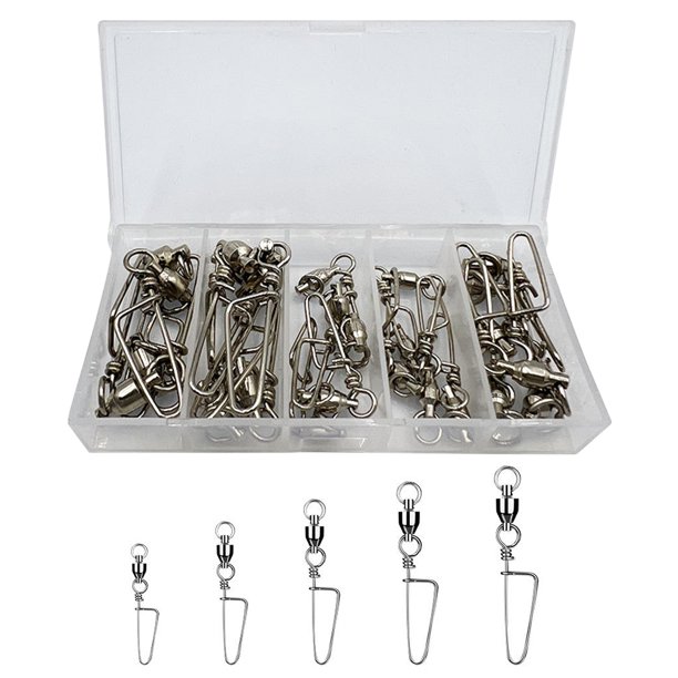 Conector Pesca Gira 25 Piezas Con Accesorios Señuelos para Fishook