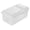 White, variant on Fruit Storage Container, Single and Double Opening Transparent Dust Proof Design, Easy To Clean, Reusable for Picnic and Fridge, Leak-Proof and Easy to Carry, Long-Lasting Freshness Lock,Clear
