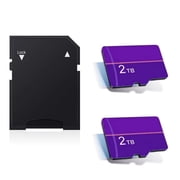 Flash Memory Card with Adapter, 2 Total Count