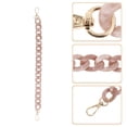 thumbnail image 3 of Unique Bargains 1 Pc Medium Fishbone Handbag Chain Strap 14.57" Pink White Acrylic, 3 of 5