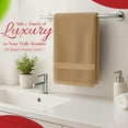 thumbnail image 2 of RIVERSIDE Hand Towel 6 Pack 16x28 Soft And Quick Dry Cotton Towels for Home Gym & Spa - Tan, 2 of 7