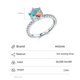 thumbnail image 2 of Anillo de plata de ley S925 con incrustaciones de circonitas de colores, diseño de nicho para mujer, joyería de plata de lujo ligera y de alta gama, 2 of 3
