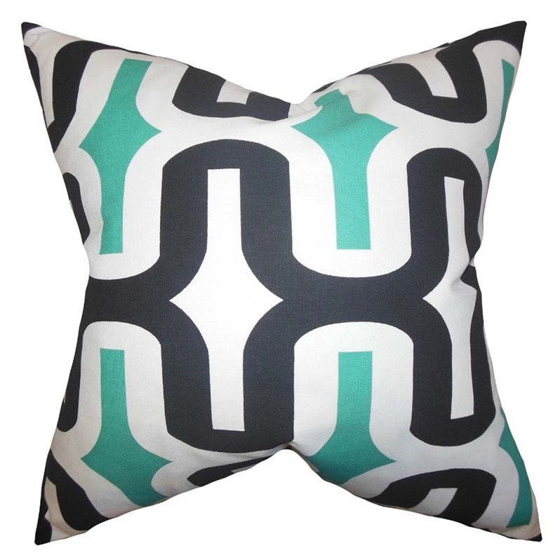 2 Piece Candy The Pillow Collection Set of 2 18 x 18 Down Filled Jaslene Geometric Throw Pillows