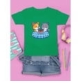 thumbnail image 3 of Corgi N Kitten Eating Spaguetti T-Shirt Juniors -Image by Shutterstock,  Large, 3 of 4