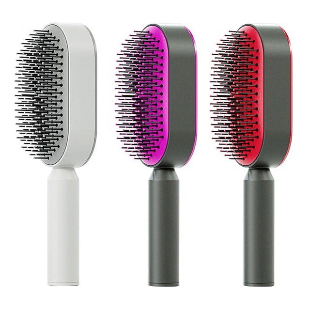 Nuevo cepillo de pelo portátil con cojín de aire para peluqueros de salón de mujeres (rojo) Ygjytge Cuidado Belleza