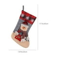 thumbnail image 4 of Wzzjkit Christmas Stocking Classic Large Stockings Santa, Snowman, Reindeer Xmas Character Christmas Socks for Family Holiday Christmas Party Decorations, 4 of 7